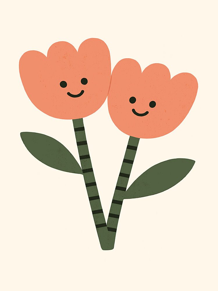 Smiling Blooms art print by Treechild for $57.95 CAD