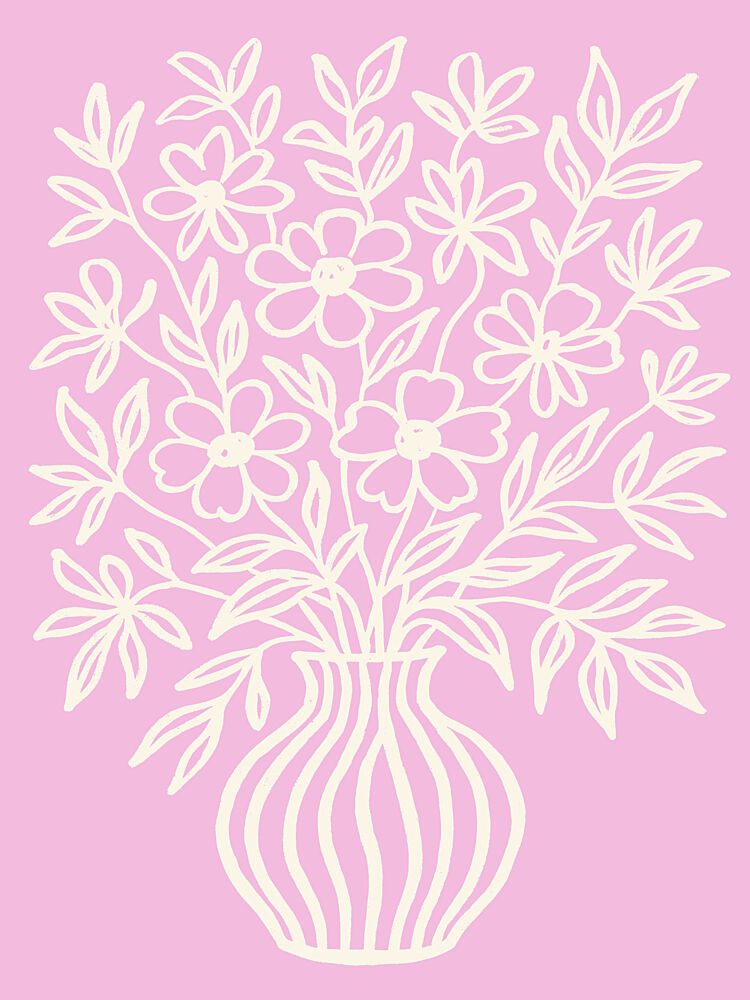 Floral Whimsy Vase art print by Treechild for $57.95 CAD