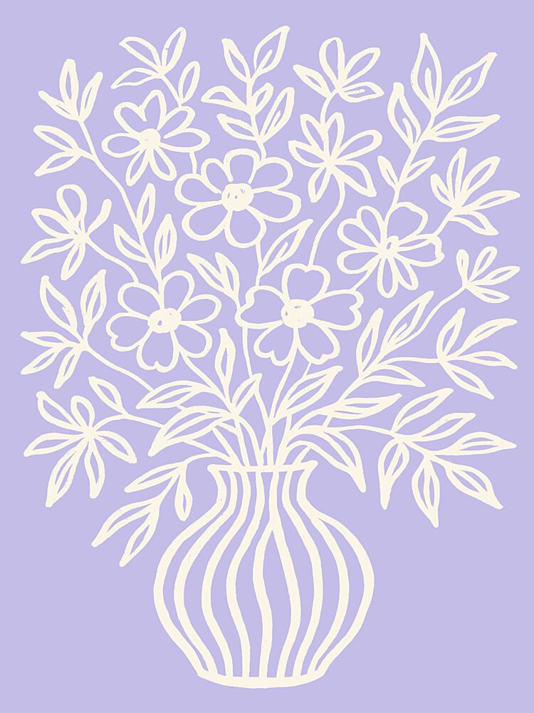 Lilac Blossom Vase art print by Treechild for $57.95 CAD