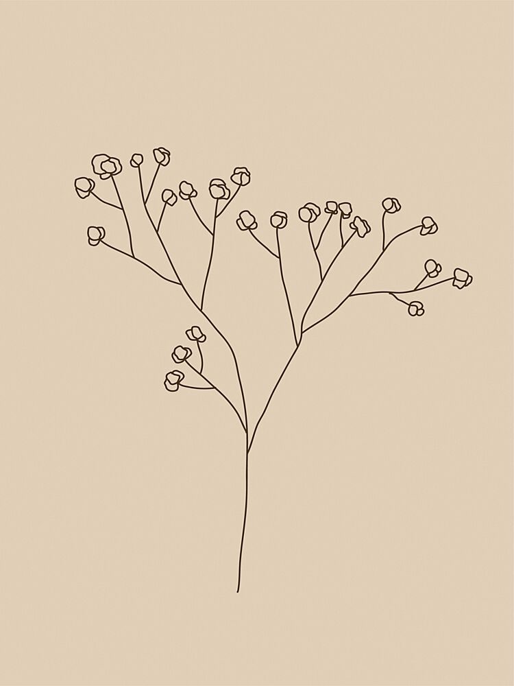 Delicate Line Blossoms art print by Treechild for $57.95 CAD