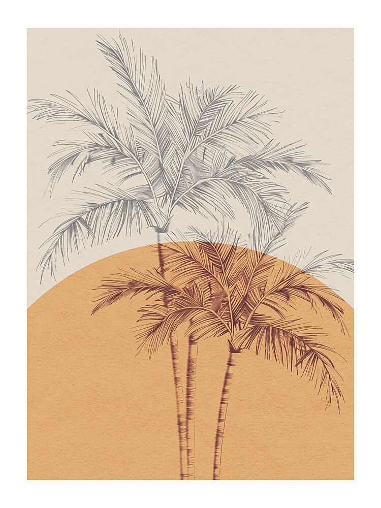 Golden Palms art print by Treechild for $57.95 CAD