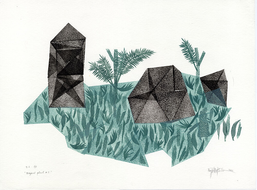 Geometric Garden Forms art print by Paulina Varregn for $57.95 CAD