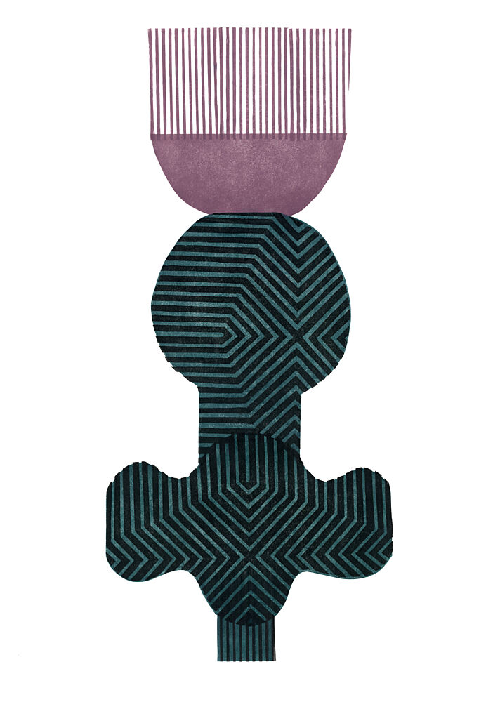 Modern Geometric Abstraction art print by Paulina Varregn for $57.95 CAD