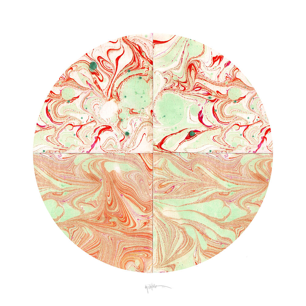 Vibrant Fluid Marbling art print by Paulina Varregn for $57.95 CAD