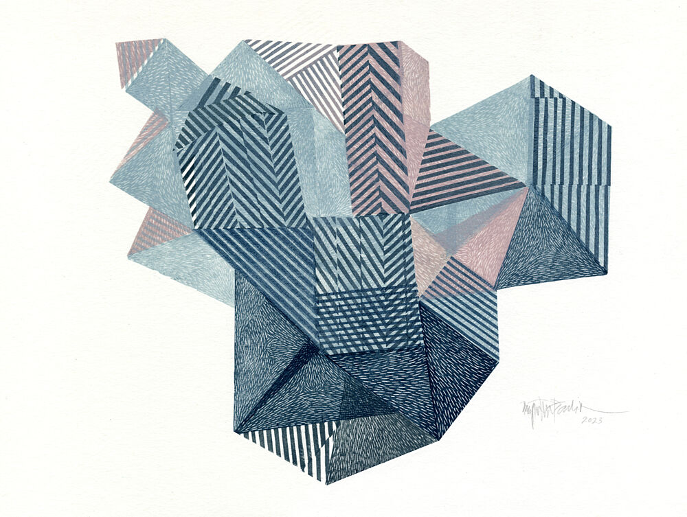 Modern Geometric Abstraction art print by Paulina Varregn for $57.95 CAD