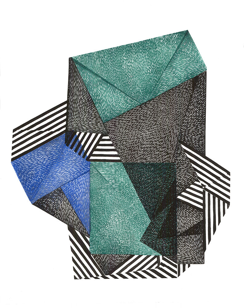 Geometric Abstract Shapes art print by Paulina Varregn for $57.95 CAD