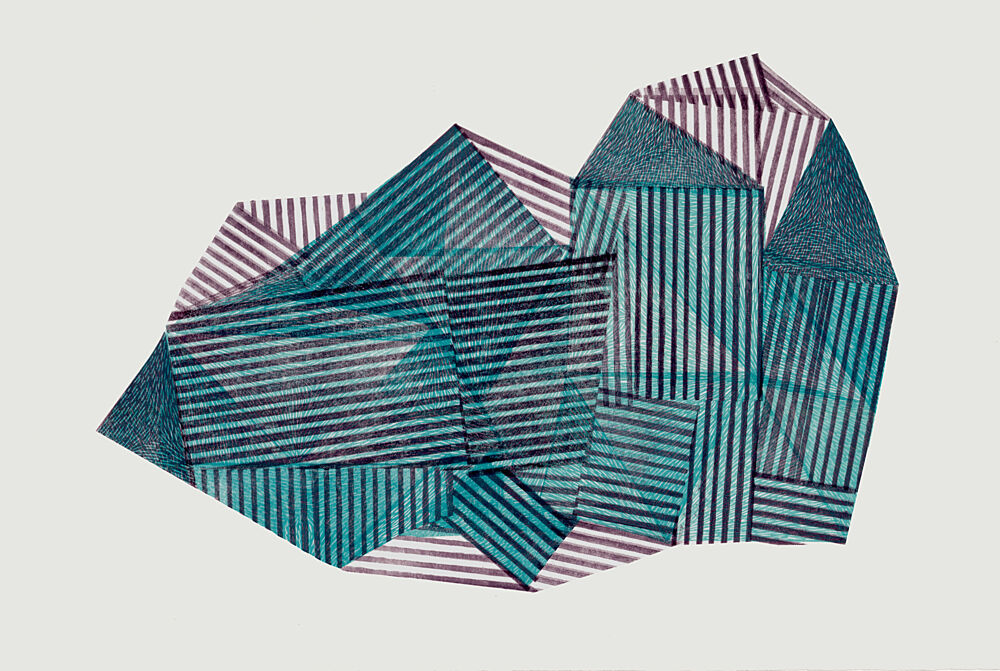 Layered Striped Geometry art print by Paulina Varregn for $57.95 CAD