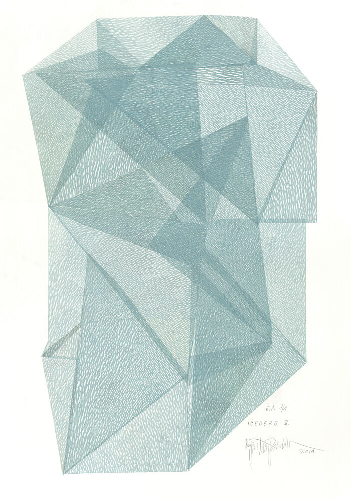 Abstract Geometric Structure art print by Paulina Varregn for $57.95 CAD