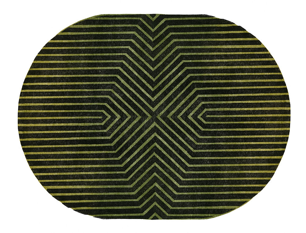 Modern Green Geometric Pattern art print by Paulina Varregn for $57.95 CAD