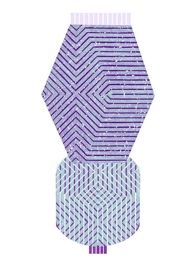 Textured Geometric Design art print by Paulina Varregn for $57.95 CAD