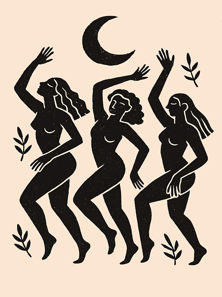Lunar Dance Trio art print by Treechild for $57.95 CAD