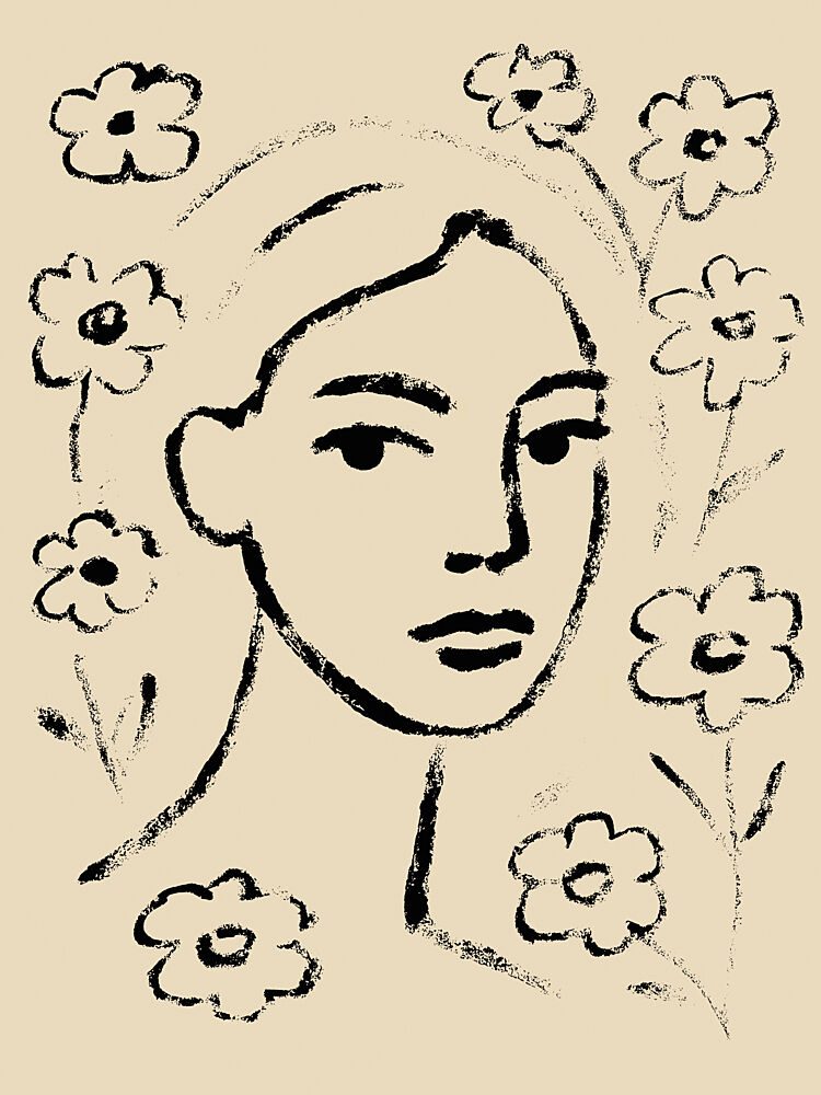 Floral Contemplation art print by Treechild for $57.95 CAD