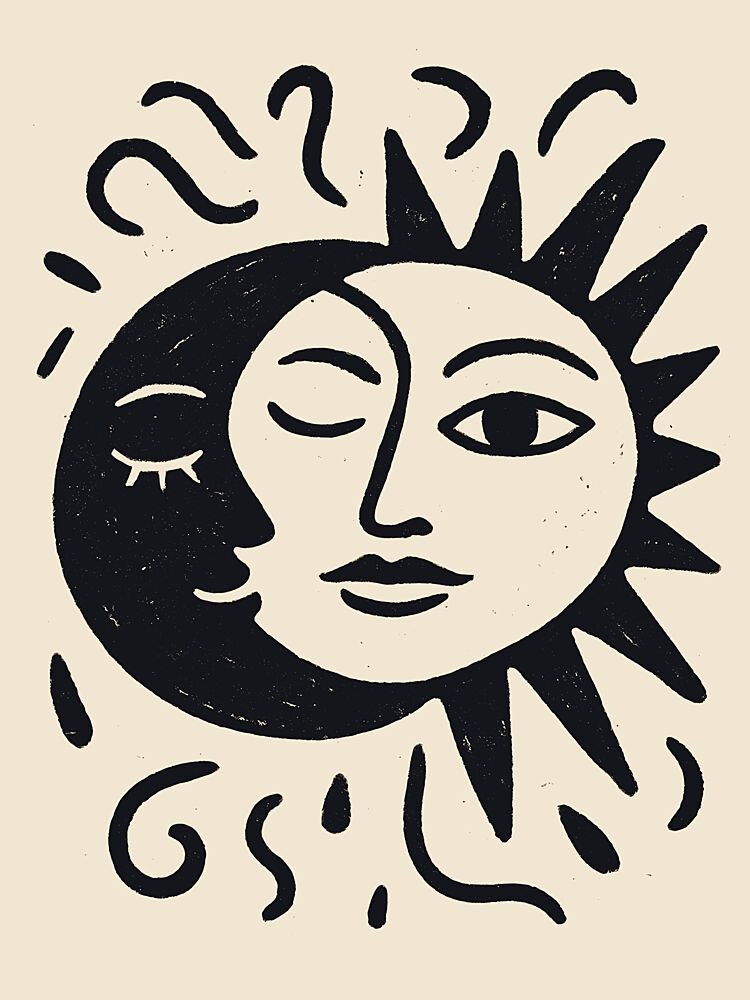 Sun and Moon Unity art print by Treechild for $57.95 CAD