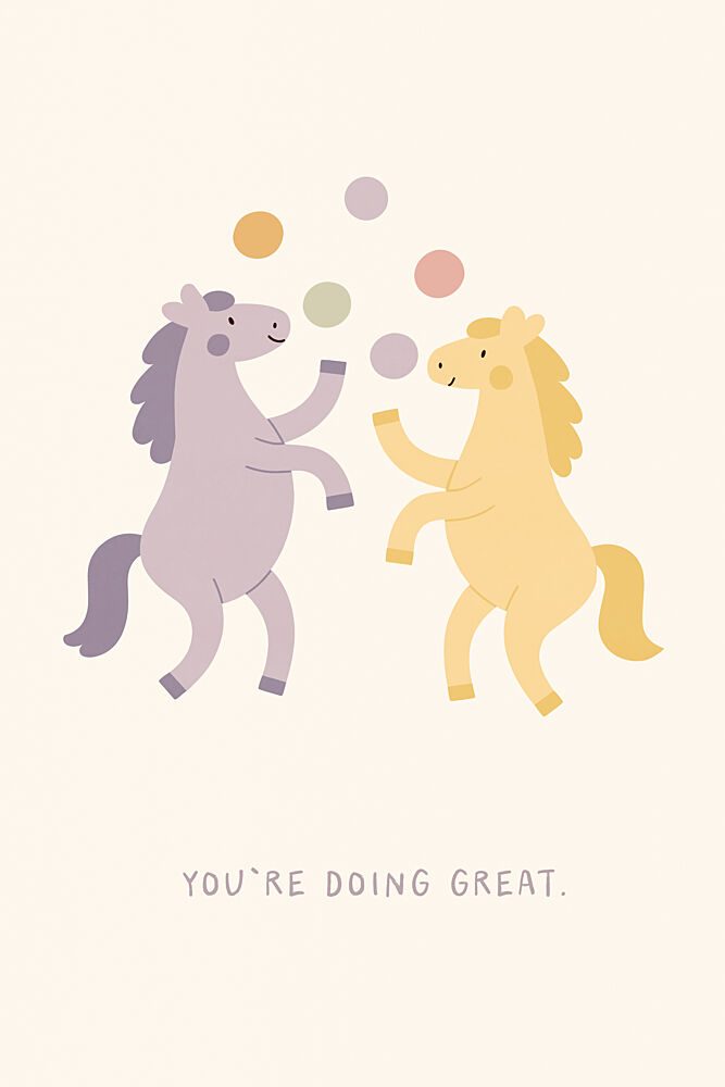 Playful Ponies art print by Treechild for $57.95 CAD