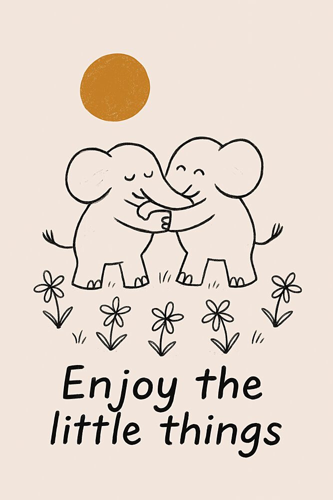 Elephant Embrace art print by Treechild for $57.95 CAD