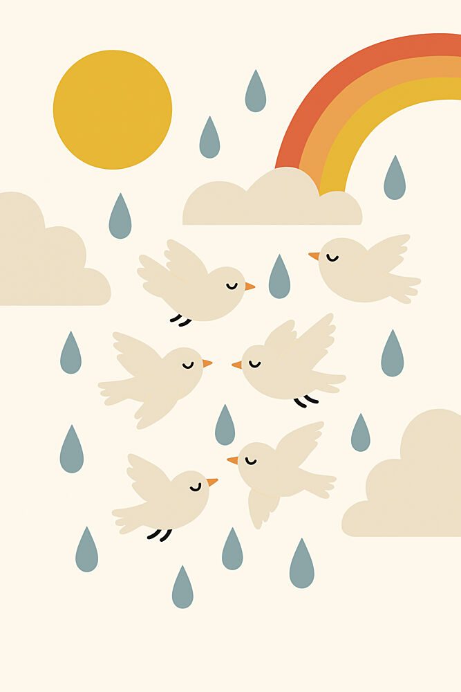 Sunny Showers Flight art print by Treechild for $57.95 CAD