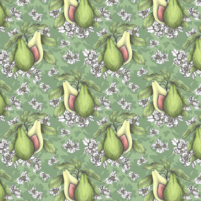 Green Pear Blossoms art print by Cecilia Battaini for $57.95 CAD