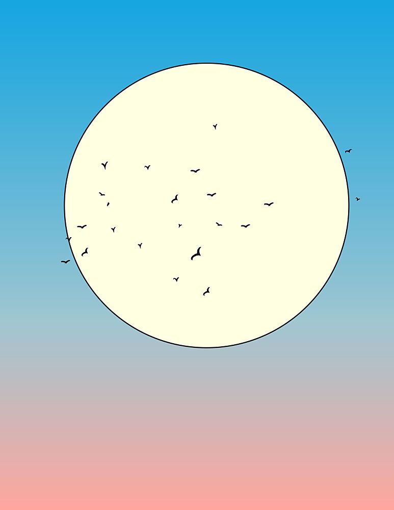 Golden Hour Birds art print by Nicholas for $57.95 CAD