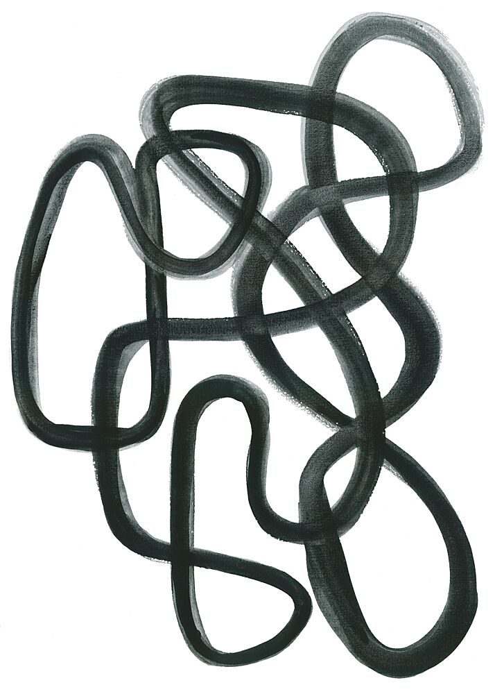 Abstract in Black art print by Isabelle Brent for $57.95 CAD