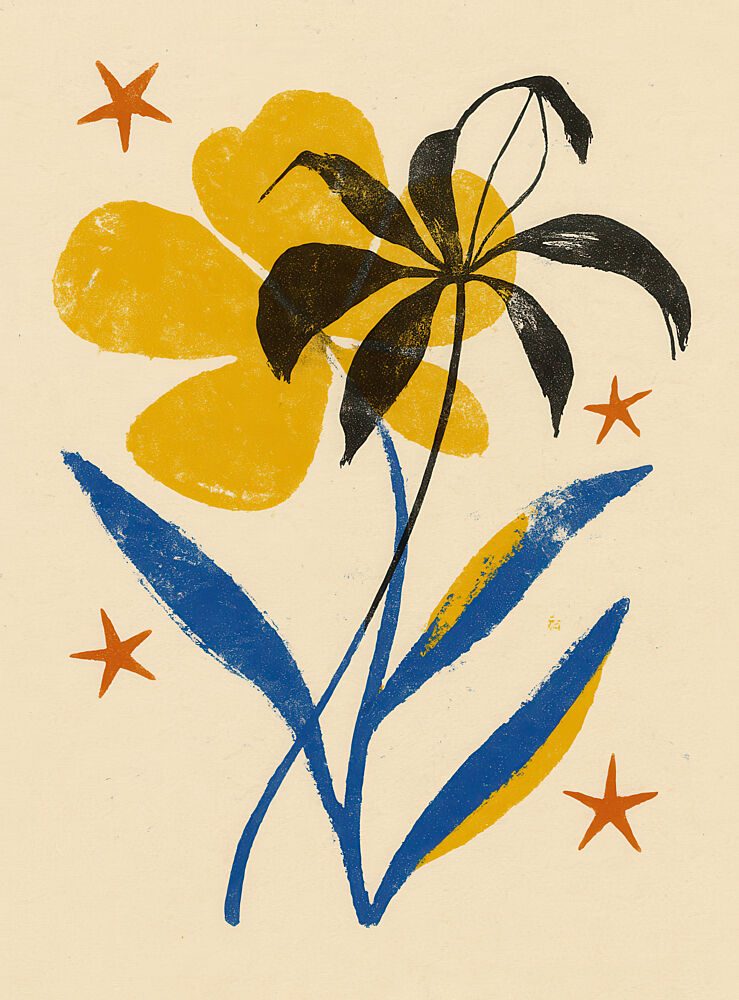 Starry Floral Dance art print by Treechild for $57.95 CAD