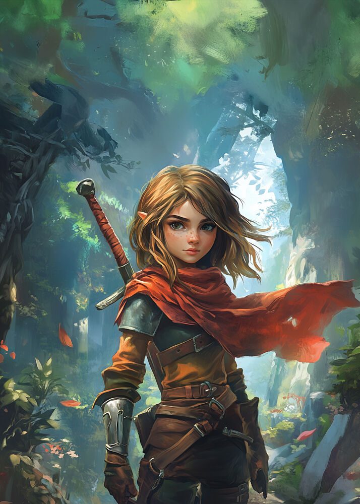 Young Elven Adventurer art print by Pictufy Studio IV for $57.95 CAD