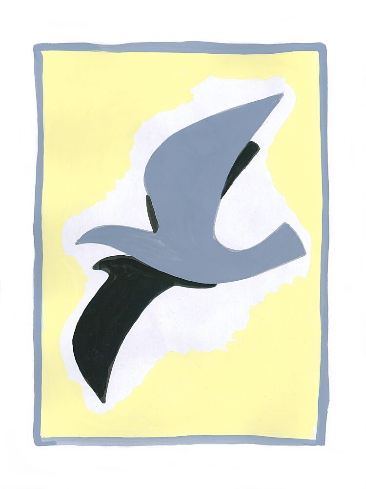 Abstract Arabesque Birds art print by Isabelle Brent for $57.95 CAD