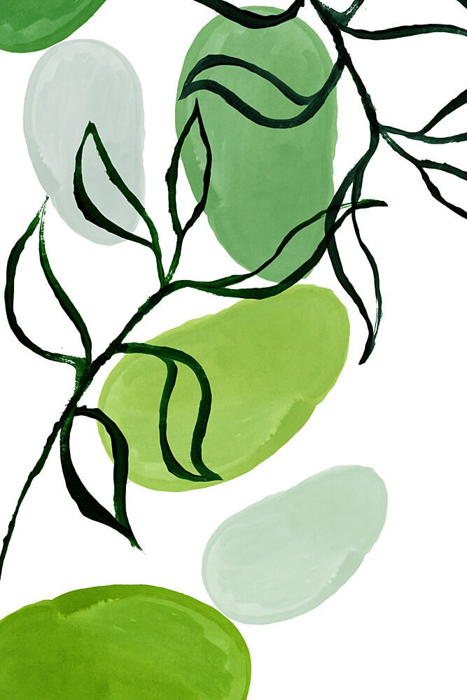 Green Organic Flow art print by Cartissi for $57.95 CAD
