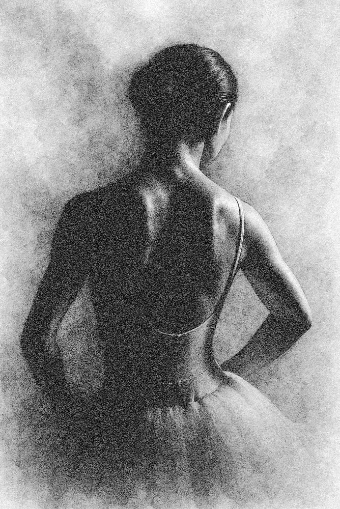 Graceful Ballerina Back art print by Paulo Medeiros for $57.95 CAD