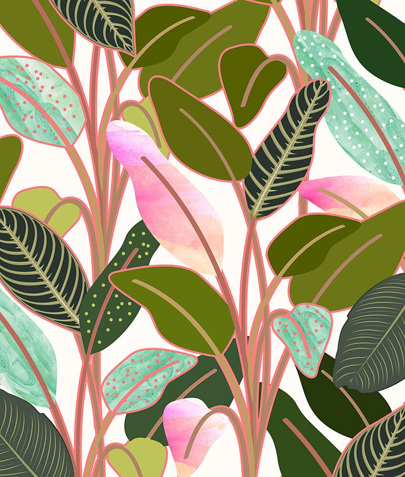Vibrant Tropical Foliage art print by Uma Gokhale for $57.95 CAD