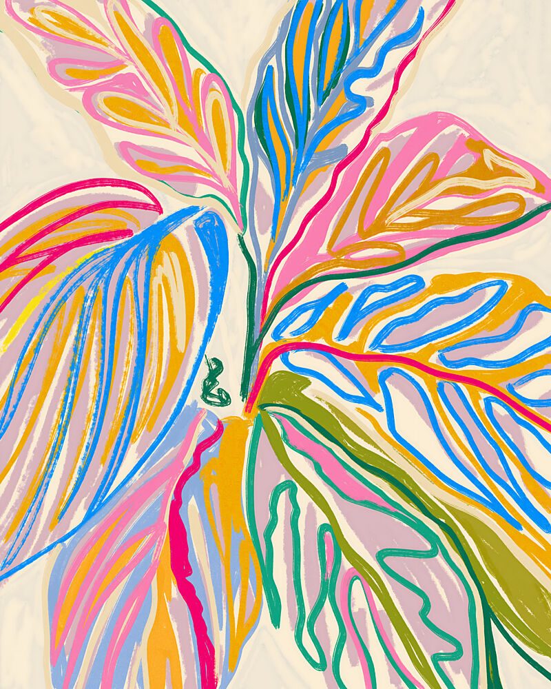 Vibrant Tropical Foliage art print by Uma Gokhale for $57.95 CAD
