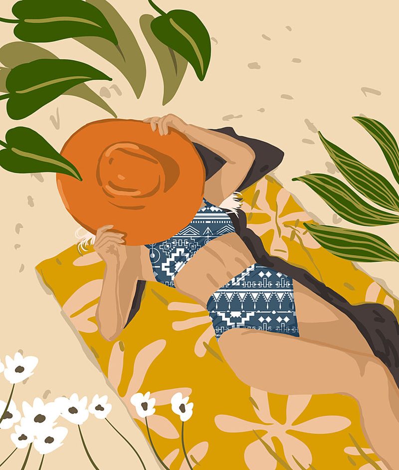 Relaxing Beach Day art print by Uma Gokhale for $57.95 CAD