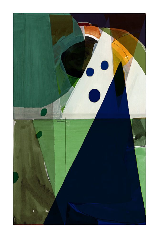 Abstract Forest Peaks art print by Cartissi for $57.95 CAD