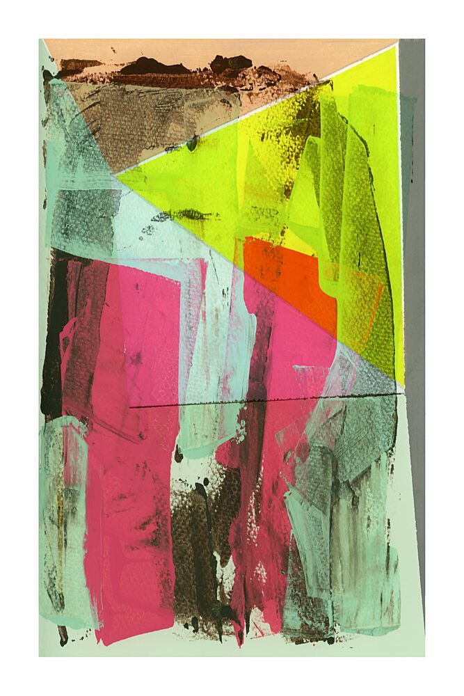 Vibrant Abstract Layers art print by Cartissi for $57.95 CAD
