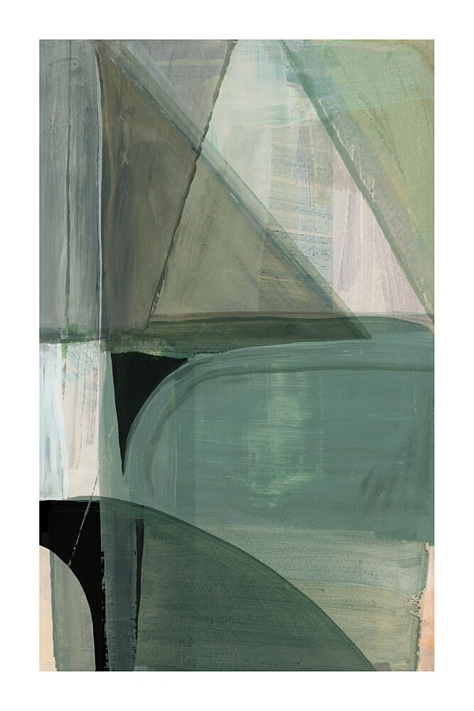 Layered Green Abstract art print by Cartissi for $57.95 CAD