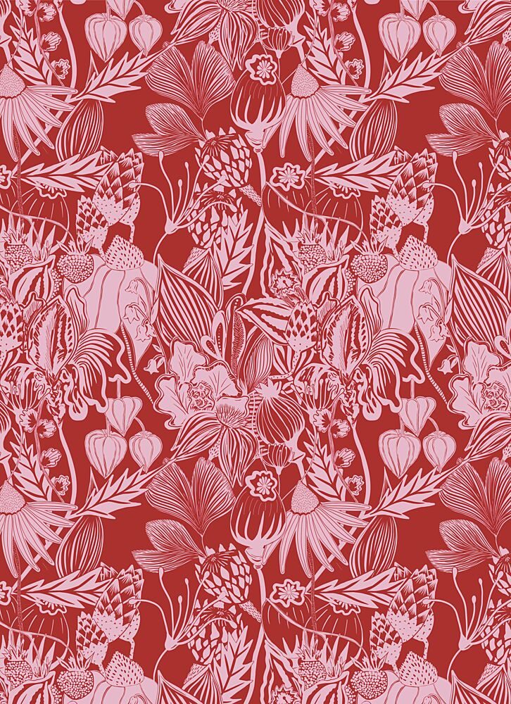 Blush Terracotta Botanicals art print by Mela Patterns for $57.95 CAD