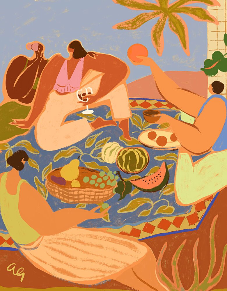 Summer Picnic art print by Arty Guava for $57.95 CAD