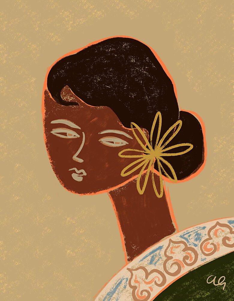 The Green Lady art print by Arty Guava for $57.95 CAD