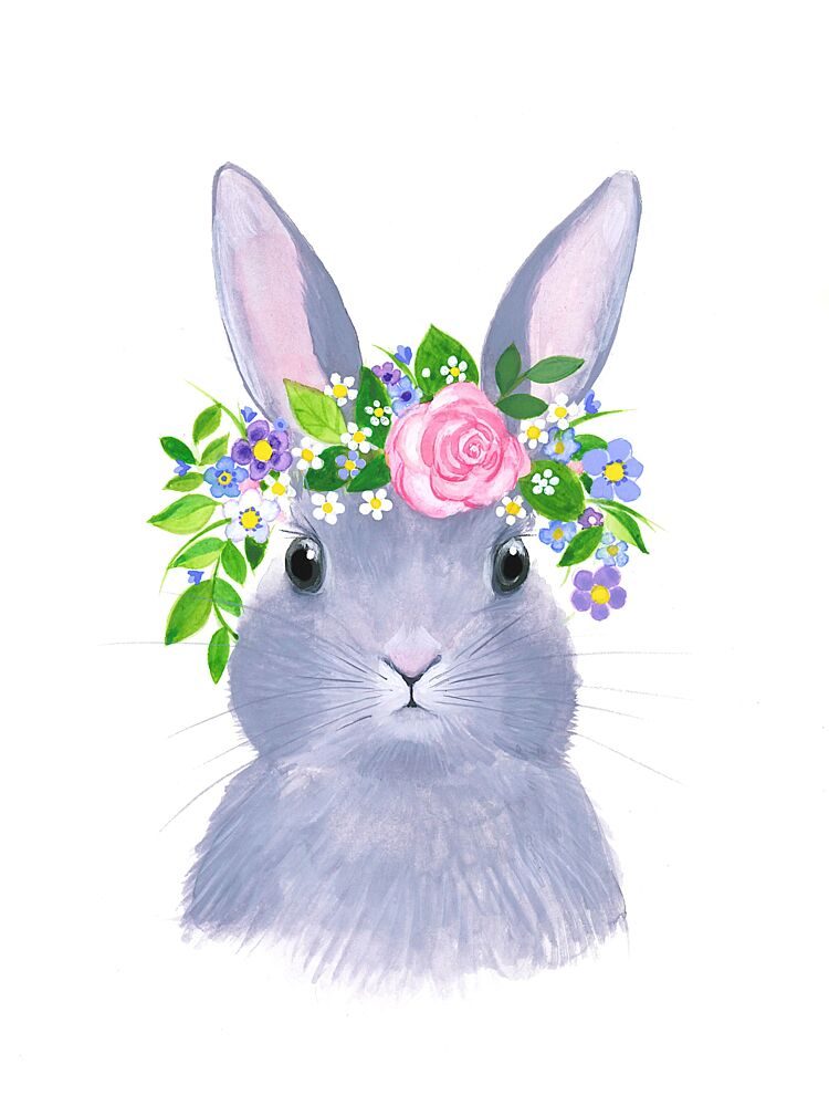 Spring Bunny Rabbit art print by Isabelle Brent for $57.95 CAD