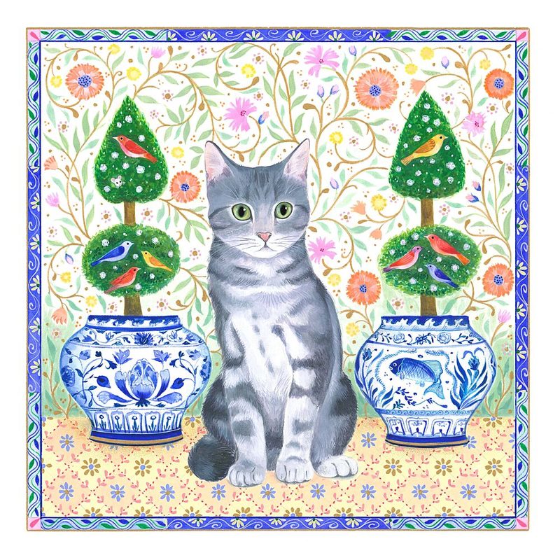 Topiary Cat art print by Isabelle Brent for $57.95 CAD