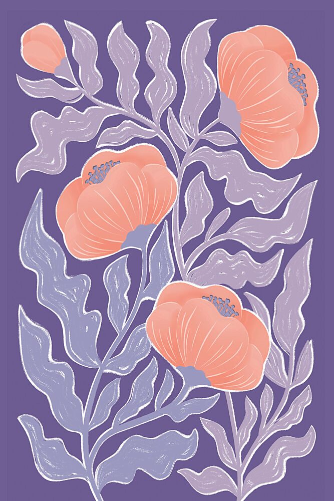 Elegant Botanical Blooms art print by Martina for $57.95 CAD