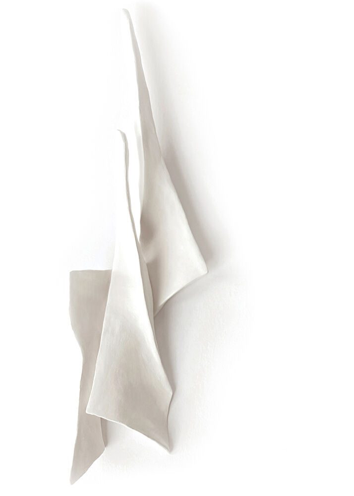 Flowing White Fabric art print by Jenja Braun for $57.95 CAD