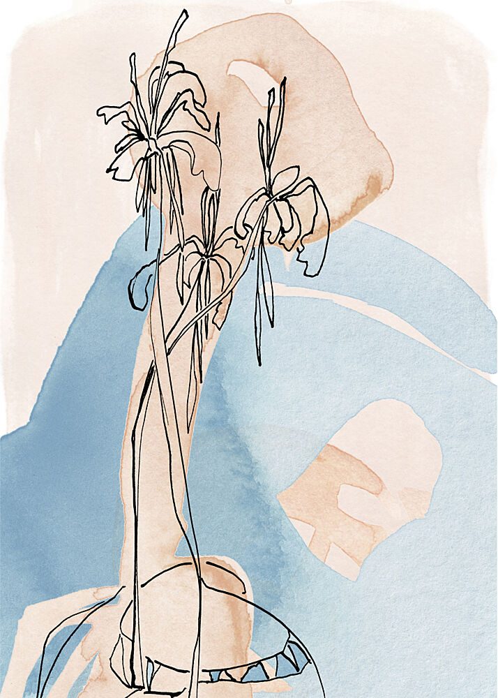 Soft Botanical Lines art print by Jenja Braun for $57.95 CAD