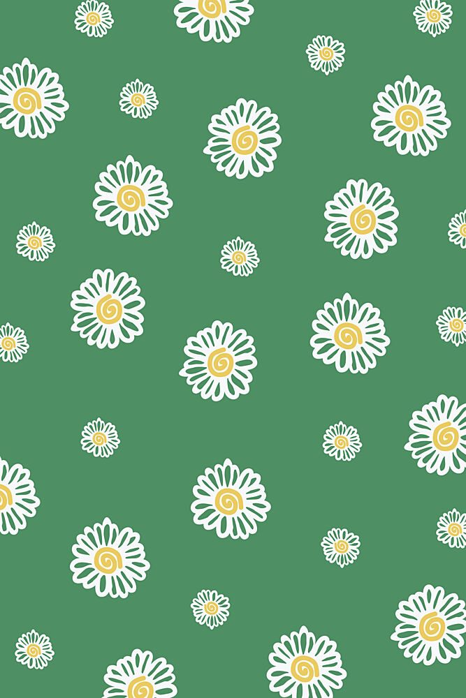Cute Daisy Pattern art print by Rosalinda for $57.95 CAD