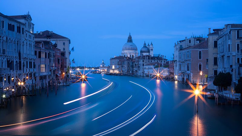 Venice Grand Canal Night art print by Tianhuayu for $57.95 CAD