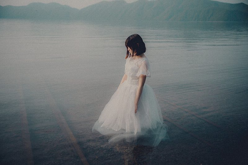 Serene Lake Woman art print by Kurosaki Sangan for $57.95 CAD