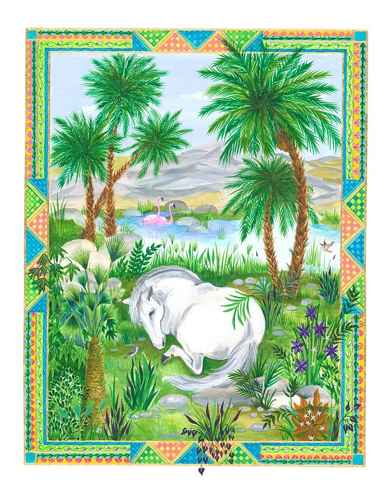 Resting in the Oasis art print by Isabelle Brent for $57.95 CAD