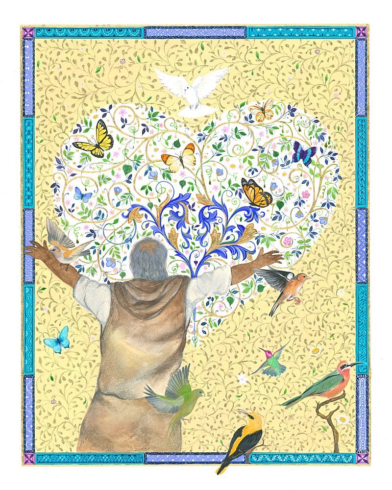 Embracing Love and Peace art print by Isabelle Brent for $57.95 CAD