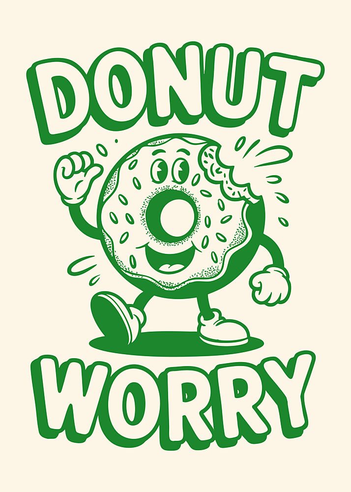 Donut Worry Character art print by Andreas Magnusson for $57.95 CAD