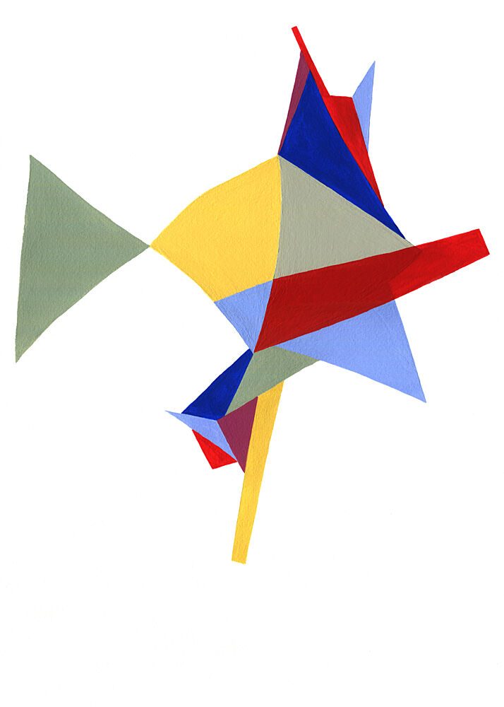 Vibrant Angular Forms art print by Jenja Braun for $57.95 CAD