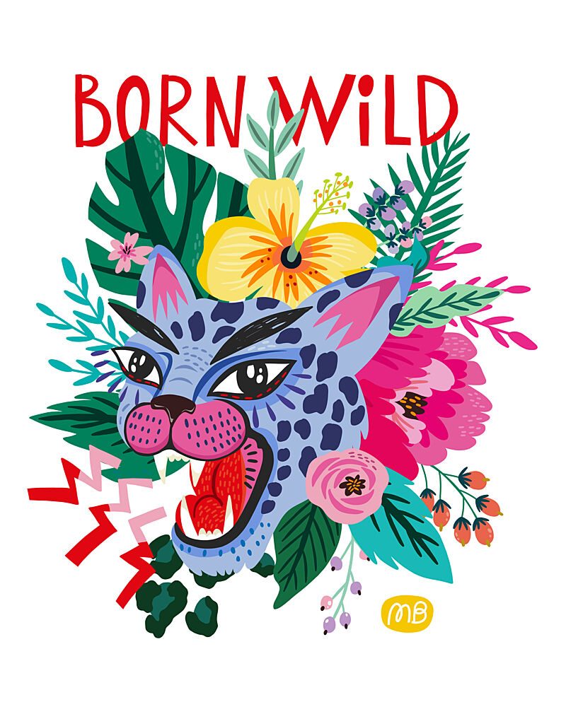 Born Wild Tropical Leopard art print by Marusha Belle for $57.95 CAD